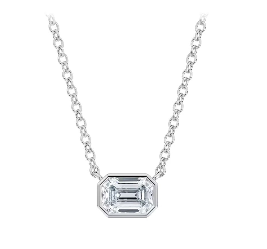 The Forevermark Tribute™ Collection Emerald Diamond Necklace - FOREVERMARK US INC