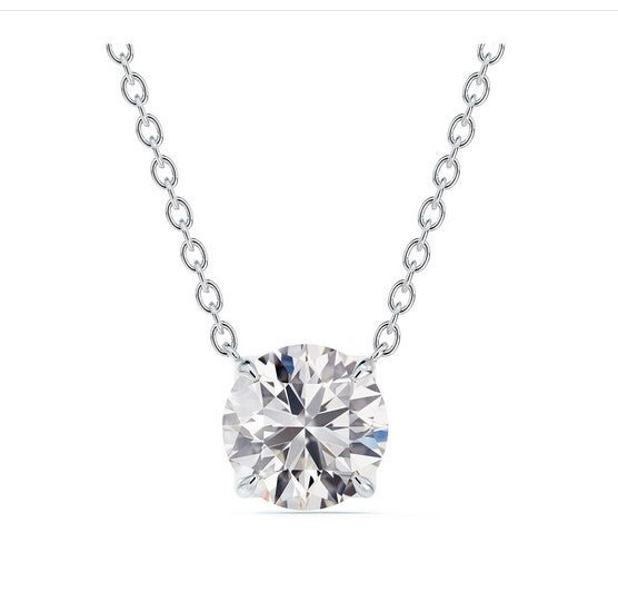 Classic Solitaire 0.71CT Diamond Pendant - FOREVERMARK US INC