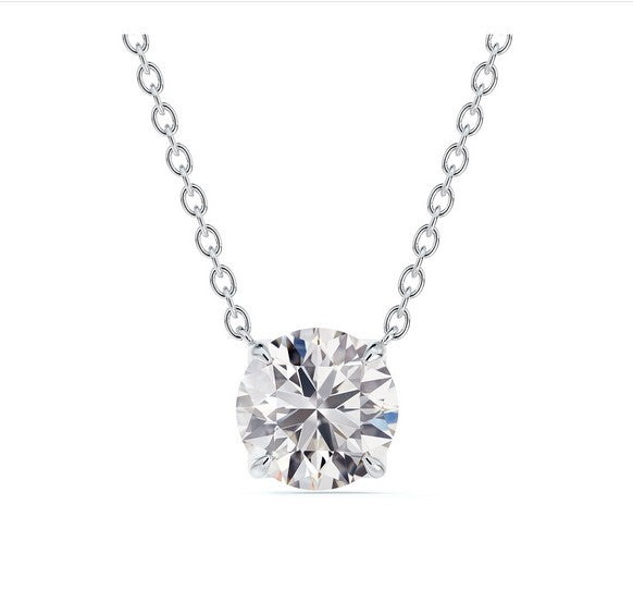 Classic Solitaire 0.50CT Diamond Pendant - FOREVERMARK US INC