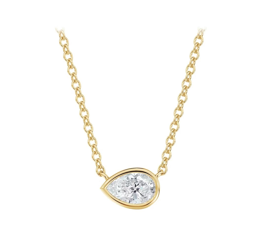 The Forevermark Tribute™ Collection Pear Diamond Necklace - FOREVERMARK US INC