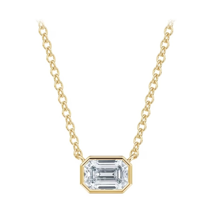 The Forevermark Tribute™ Collection Emerald Diamond Necklace - FOREVERMARK US INC