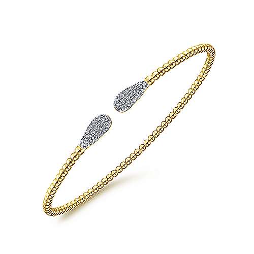 Diamond Teardrop Bangle Bracelet - GABRIEL BROS, INC