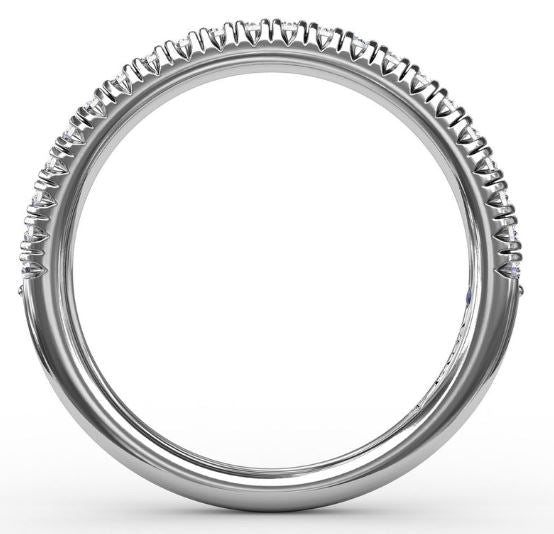 Delicate Modern Pavé Anniversary Band - FANA