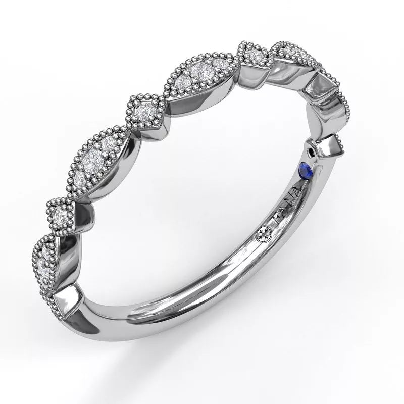 Alternating Marquise and Kite Diamond Band - FANA