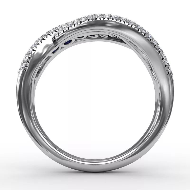 "Intertwining Love" Sapphire and Diamond Ring - FANA